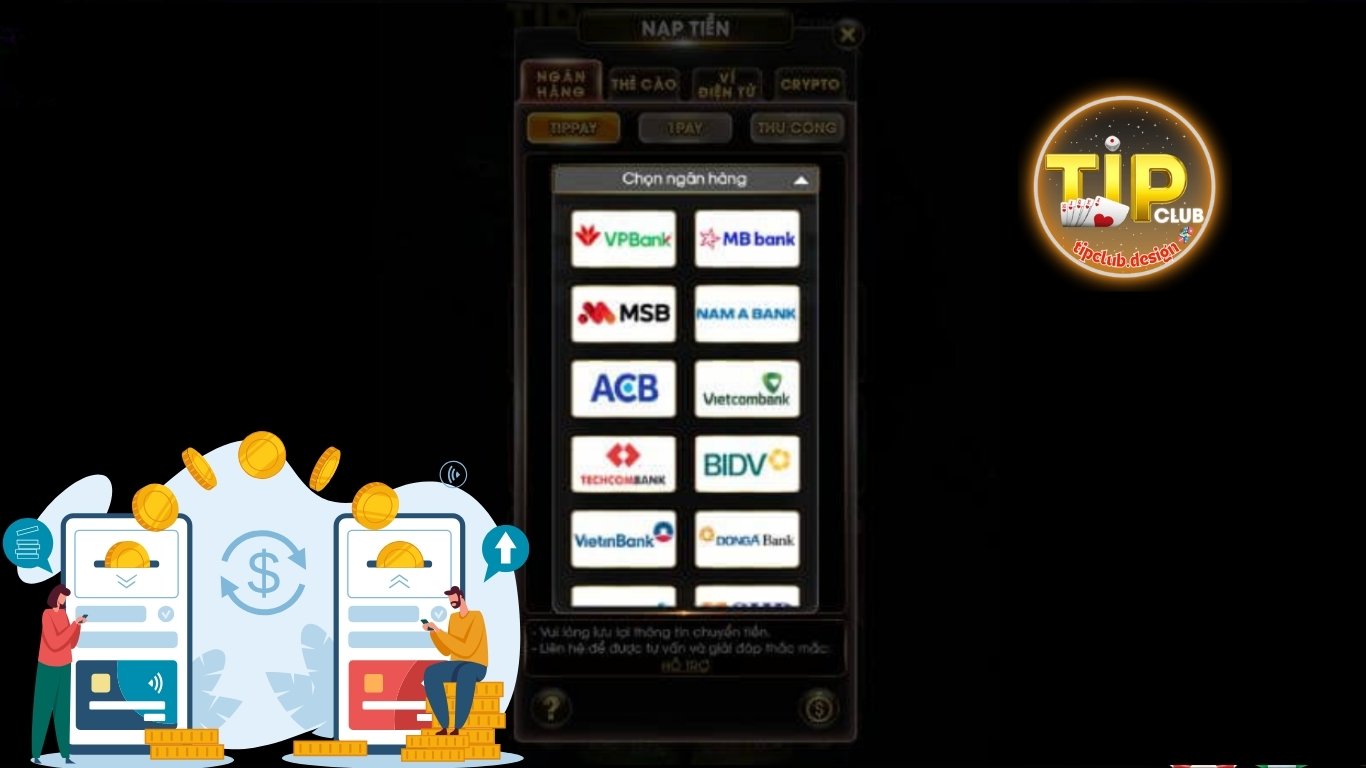 Một số điều cần lưu ý khi nạp tiền Tipclub. Một số điều cần lưu ý khi nạp tiền Tipclub.